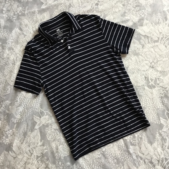 h&m slim fit polo